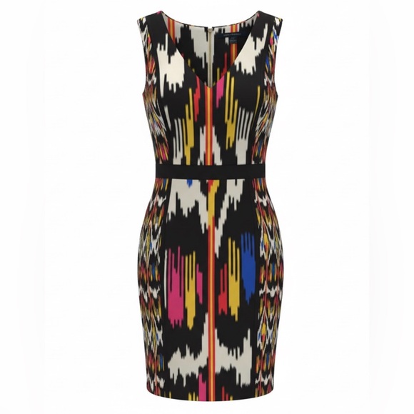 French Connection Dresses & Skirts - French Connection Matos Ikat Print Sheath Dress
